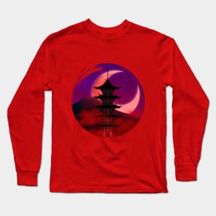 Crimson Pagoda Full Long Sleeve T-Shirt